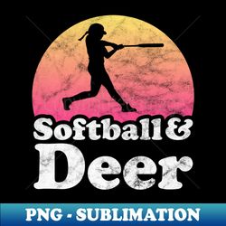 softball and deer gift for softball player coach fan - artistic sublimation digital file - defying the norms