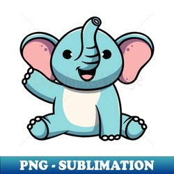 cute baby elephant smiling - premium png sublimation file - perfect for sublimation art