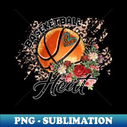 aesthetic pattern heat basketball gifts vintage styles - instant png sublimation download - perfect for sublimation art