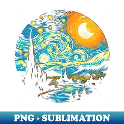 impressionism landscape - png sublimation digital download - create with confidence