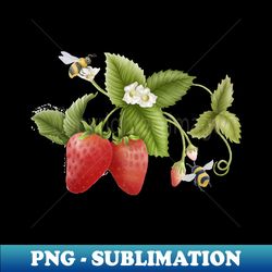 Strawberry and Bees Lover - Premium PNG Sublimation File - Perfect for Sublimation Mastery