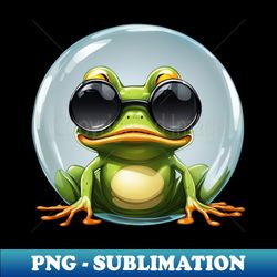 Cartoon Frog with Sunglasses - Stylish Sublimation Digital Download - Add a Festive Touch to Every Day