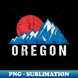 Retro Vintage Oregon - Digital Sublimation Download File - Stunning Sublimation Graphics