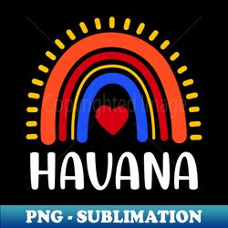 Havana Cuba Rainbow Heart Gift - Artistic Sublimation Digital File - Instantly Transform Your Sublimation Projects