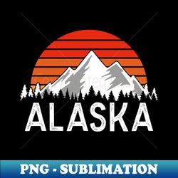 Retro Vintage Alaska - Decorative Sublimation PNG File - Fashionable and Fearless