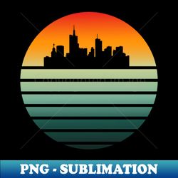 Sunrise Cityscape - Creative Design - Unique Sublimation PNG Download - Create with Confidence