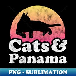 Cats and Panama Gift for Men Women Kids - Premium Sublimation Digital Download - Enhance Your Apparel with Stunning Detail