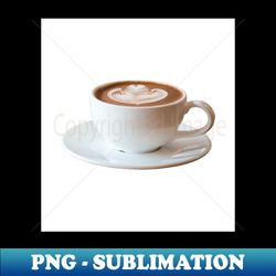 Cup of coffee with a decorative pattern - Exclusive PNG Sublimation Download - Vibrant and Eye-Catching Typography