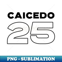 Chelsea FC Caicedo 25 - PNG Transparent Digital Download File for Sublimation - Transform Your Sublimation Creations