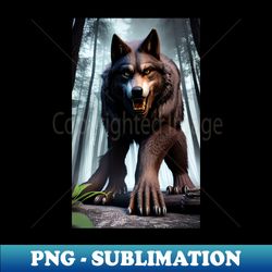 werewolf art - Sublimation-Ready PNG File - Enhance Your Apparel with Stunning Detail
