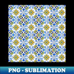 Vintage Azulejos Tile - Sublimation-Ready PNG File - Perfect for Sublimation Mastery