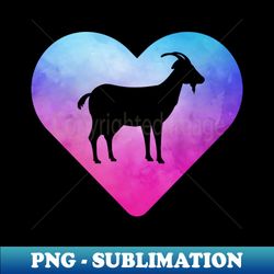 Women or Girls Goat - Instant PNG Sublimation Download - Bold & Eye-catching