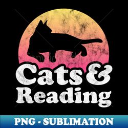 Cats and Reading Gift - Artistic Sublimation Digital File - Capture Imagination with Every Detail