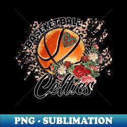 aesthetic pattern celtics basketball gifts vintage styles - premium png sublimation file - stunning sublimation graphics