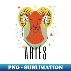 ARIES - PNG Sublimation Digital Download - Vibrant and Eye-Catching Typography