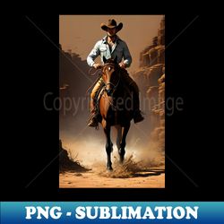 cowboy art - Professional Sublimation Digital Download - Create with Confidence