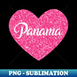 I Love Panama Pink Heart Gift for Women and Girls - Exclusive Sublimation Digital File - Boost Your Success with this Inspirational PNG Download