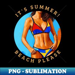 summer days summer nights new summer artistic design v15 - Instant PNG Sublimation Download - Fashionable and Fearless