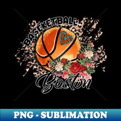 aesthetic pattern boston basketball gifts vintage styles - artistic sublimation digital file - perfect for creative projects