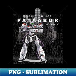 Patlabor The Police Robot - Instant Sublimation Digital Download - Unlock Vibrant Sublimation Designs