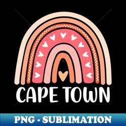 Cape Town South Africa Rainbow for Women and Girls - Premium Sublimation Digital Download - Boost Your Success with this Inspirational PNG Download