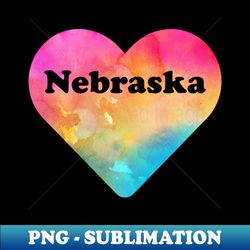 Nebraska USA - High-Quality PNG Sublimation Download - Perfect for Personalization