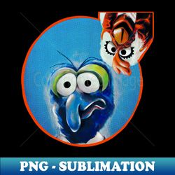 Gonzo and Camilla the Chicken - PNG Transparent Digital Download File for Sublimation - Enhance Your Apparel with Stunning Detail