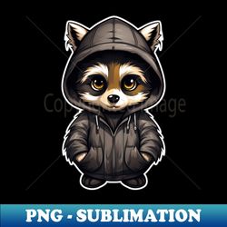 Cool raccoon in casual clothes - Aesthetic Sublimation Digital File - Spice Up Your Sublimation Projects