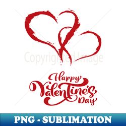 Happy Valentines DayTwo Hearts - Elegant Sublimation PNG Download - Bold & Eye-catching