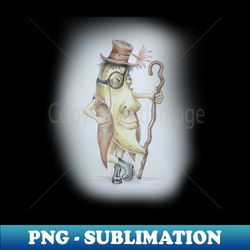 Steampunk Banana - High-Resolution PNG Sublimation File - Transform Your Sublimation Creations