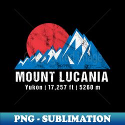 Mount Lucania Yukon - Unique Sublimation PNG Download - Revolutionize Your Designs