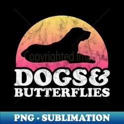 dogs and butterflies dog and butterfly gift - digital sublimation download file - unlock vibrant sublimation designs