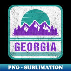 Retro Vintage Georgia USA Mountain Gift - Exclusive PNG Sublimation Download - Revolutionize Your Designs