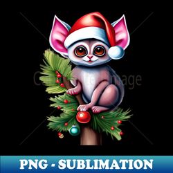 bush baby christmas - png sublimation digital download - instantly transform your sublimation projects