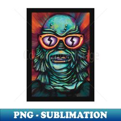 Creature from the Black Lagoon - Decorative Sublimation PNG File - Enhance Your Apparel with Stunning Detail