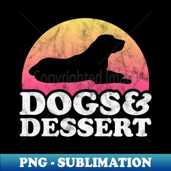 Dogs and Dessert Dog and Dessert Lover Gift - Modern Sublimation PNG File - Bring Your Designs to Life