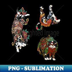 Monmon Japan Cats Sticker Pack - Elegant Sublimation PNG Download - Defying the Norms