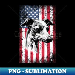 patriotic greyhound american flag - decorative sublimation png file - capture imagination with every detail