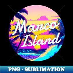Marco Island surf - Florida - PNG Transparent Sublimation Design - Perfect for Sublimation Art
