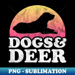 dogs and deer dog and deer gift - signature sublimation png file - transform your sublimation creations