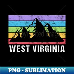 Retro Vintage West Virginia USA Mountain Gift - Instant Sublimation Digital Download - Unleash Your Inner Rebellion