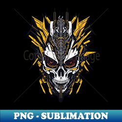 Mecha Skull S02 D61 - Exclusive PNG Sublimation Download