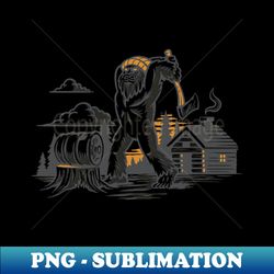 Adventure Bigfoot - Instant PNG Sublimation Download