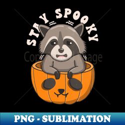 Retro Raccoon Stay Spooky - Stylish Sublimation Digital Download