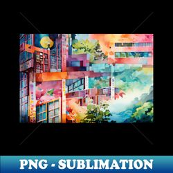 surreal cityscapes - exclusive sublimation digital file