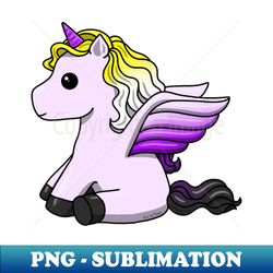 Enby Unicorn - Elegant Sublimation PNG Download