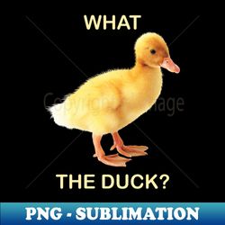 what the duck cute duckling funny quote gift - high-quality png sublimation download