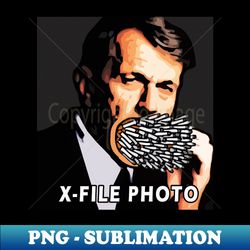 x-file photo - decorative sublimation png file