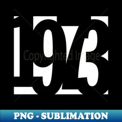 1973 Funky Overlapping Reverse Numbers for Dark Backgrounds - PNG Transparent Digital Download File for Sublimation