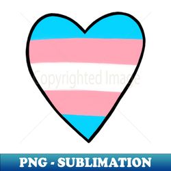Trans Pride Heart - Professional Sublimation Digital Download